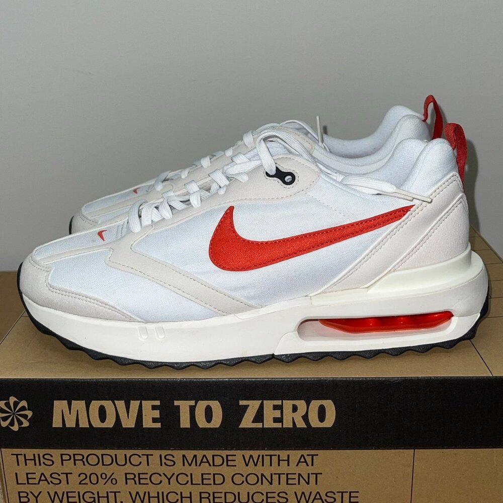 WOMEN’S NIKE AIR MAX DAWN (DZ4441 100) SNEAKERS WHITE/MANTRA ORANGE SIZE 10